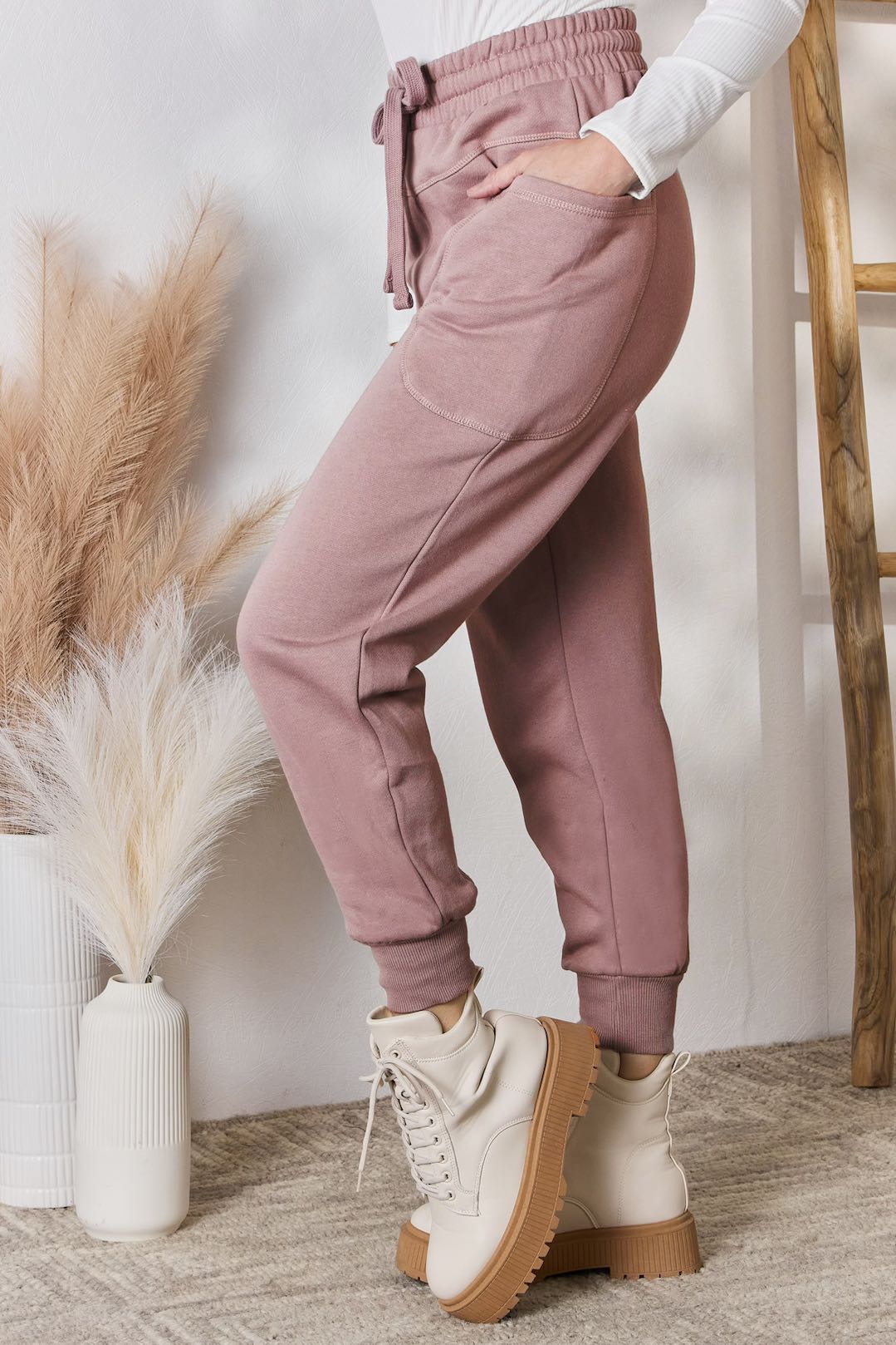 RISEN Drawstring Pocketed Joggers