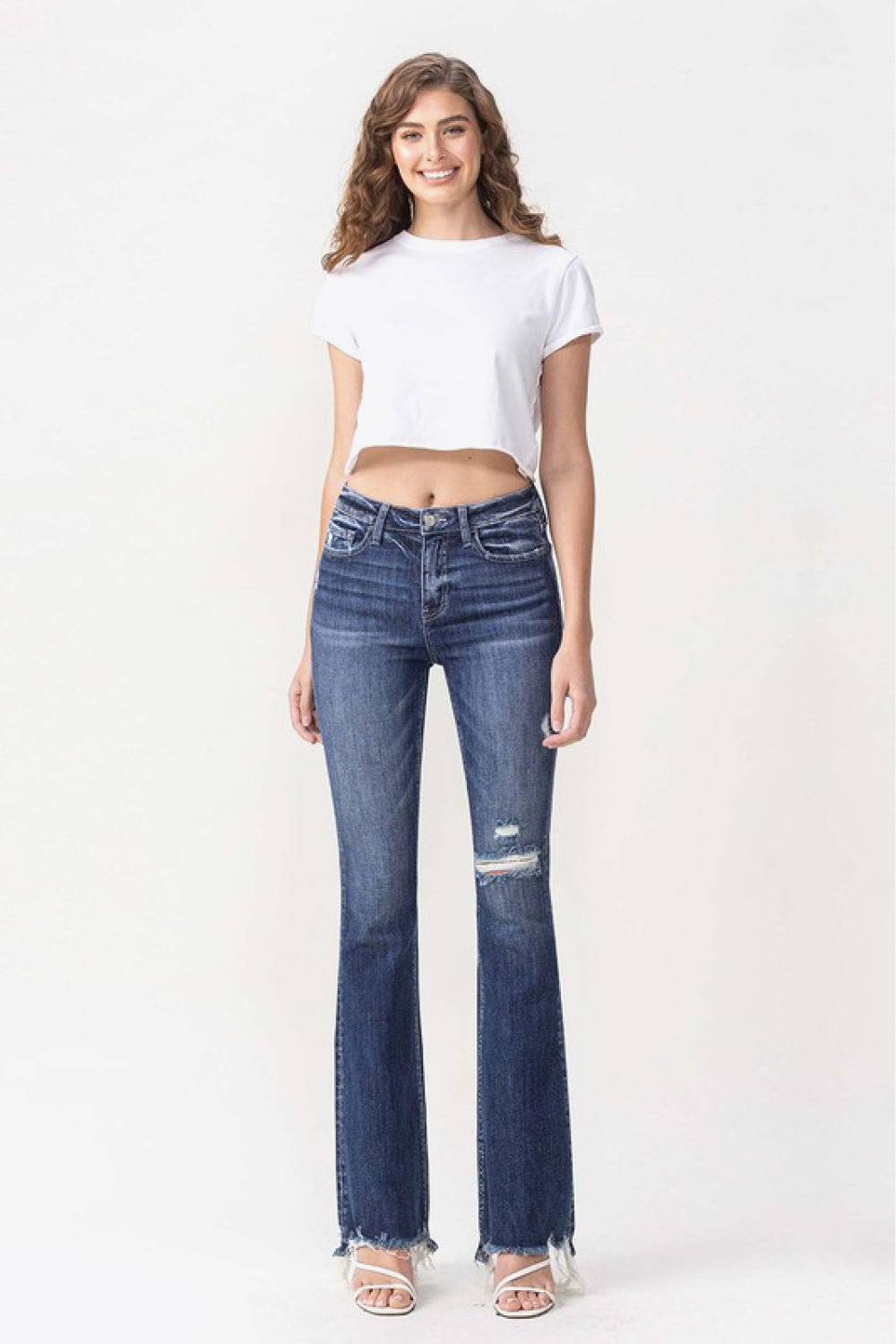 Vervet by Flying Monkey Luna Full Size High Rise Flare Jeans