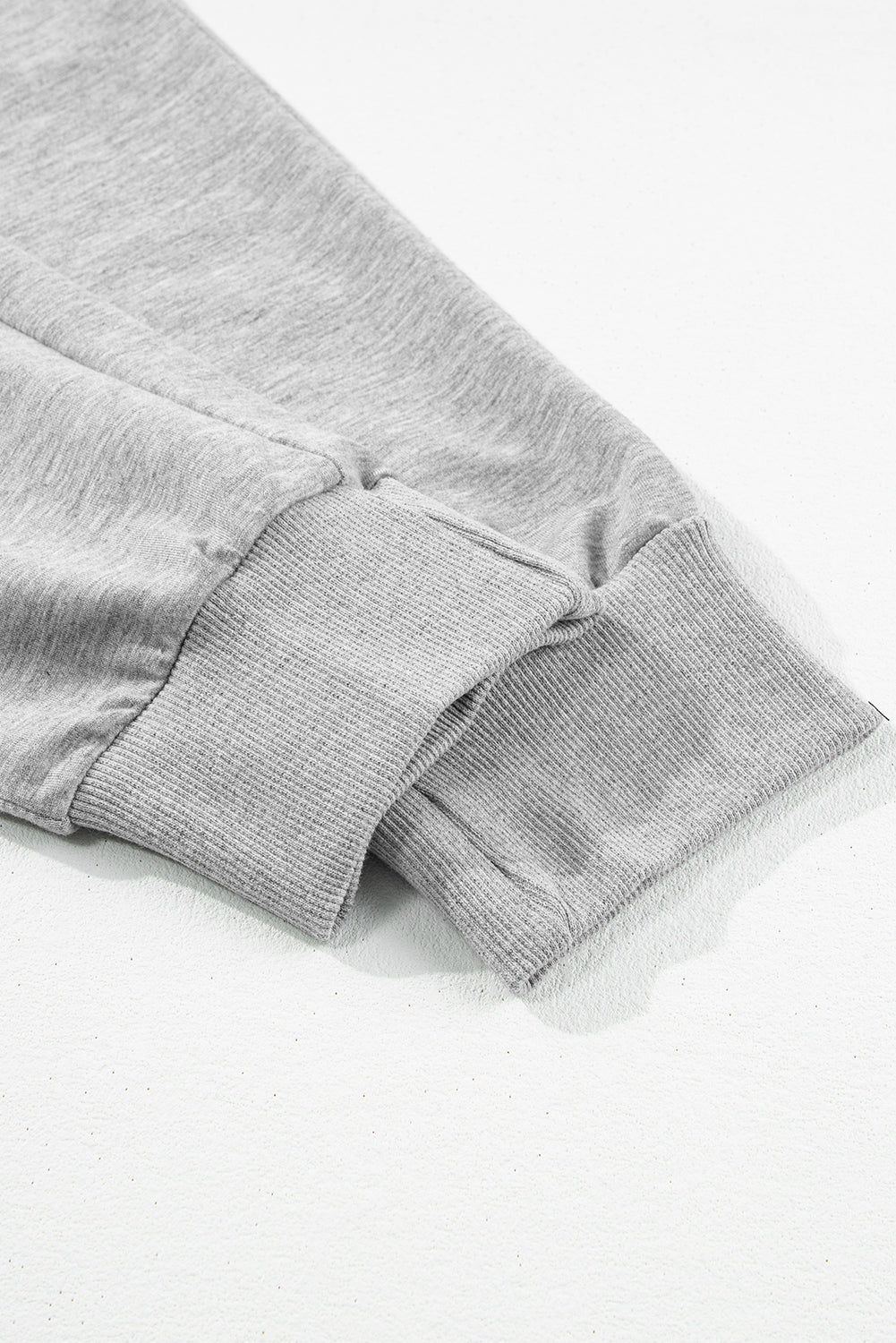 Gray Drawstring Hoodie and High Waist Pants Lounge Set